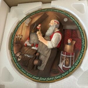 Norman Rockwell Christmas plate